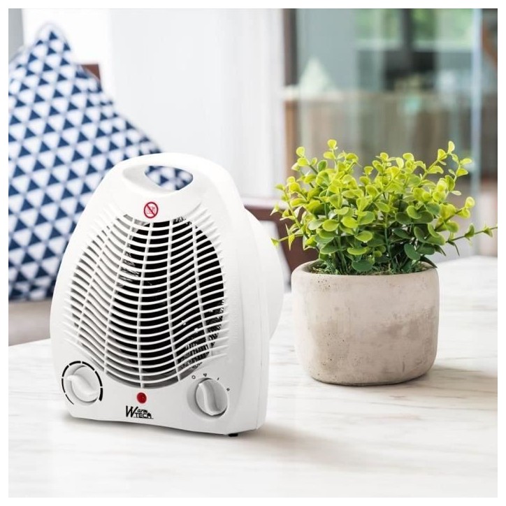 Chauffage soufflant - 2000W - WARM TECH - 240V - Jusqu'a 15m3 - Blanc