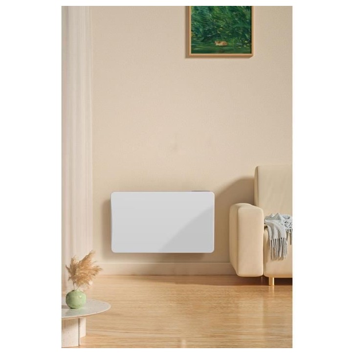 Radiateur électrique a inertie - 1500W - WARM TECH - Céramique - 230V - Jusqu'a 60m3 - Blanc