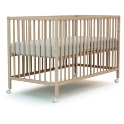 Lit bébé cododo - 60 x 120 cm - WEBABY - LIO - Hetre brut