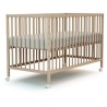 Lit bébé cododo - 60 x 120 cm - WEBABY - LIO - Hetre brut