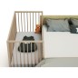 Lit bébé cododo - 60 x 120 cm - WEBABY - LIO - Hetre brut Lit bébé cododo - 60 x 120 cm - WEBABY - LIO - Hetre brut