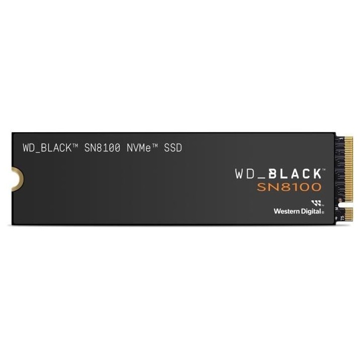 WESTERN DIGITAL - WDS400T1X0M - SSD Interne - Black - SN8100 - NVMe - 4 To WESTERN DIGITAL - WDS400T1X0M - SSD Interne - Black - SN8100 - NVMe - 4 To