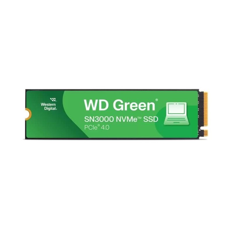 WESTERN DIGITAL - WDS500G4G0E - SSD Interne - Green - SN3000 - NVMe - WESTERN DIGITAL - WDS500G4G0E - SSD Interne - Green - SN3000 - NVMe -
