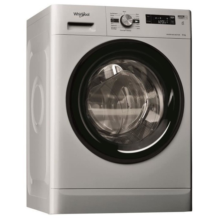 Lave-linge hublot WHIRLPOOL FFS9269SBFR - 9 kg - Induction - 60 cm - 1200 trs/min - Silver Lave-linge hublot WHIRLPOOL FFS9269SBFR - 9 kg - Induction - 60 cm - 1200 trs/min - Silver