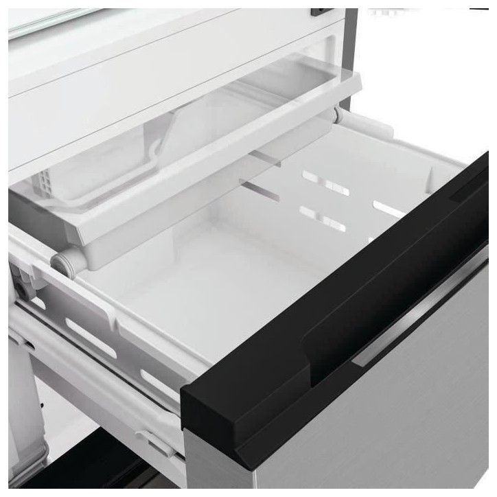 Réfrigérateur combiné - Whirlpool - WHKF6352X5E - Classe C - 351 L (249L + 102L) - 35 dB - Dual No Frost - Gris Inox