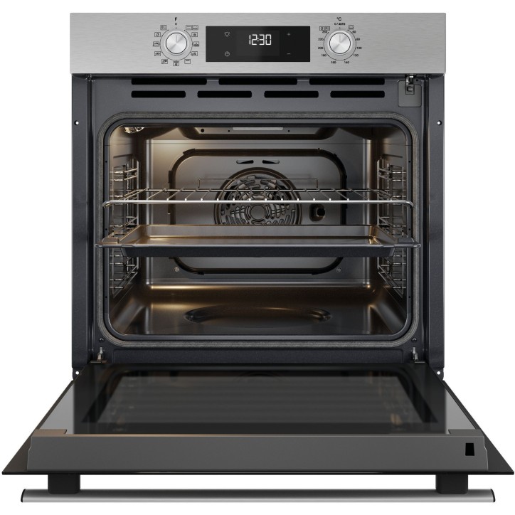 Four encastrable - Pyrolyse + Hydrolyse - Multifonction - WHIRLPOOL - OMR58RU0SX - Inox - Porte froide - 59,5 x 55,1 x 58,3 cm