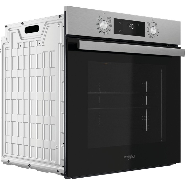 Four encastrable - Pyrolyse + Hydrolyse - Multifonction - WHIRLPOOL - OMR58RU0SX - Inox - Porte froide - 59,5 x 55,1 x 58,3 cm