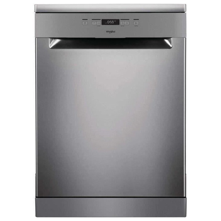 Lave-vaisselle pose libre WHIRLPOOL OWFC3C26X - 14 couverts - Induction - L60cm - 46dB - Inox/silver