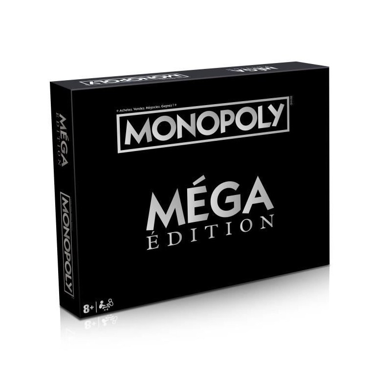 Monopoly Édition Méga, Jeu de société, Nouvelles cases, gratte-cie Monopoly Édition Méga, Jeu de société, Nouvelles cases, gratte-cie