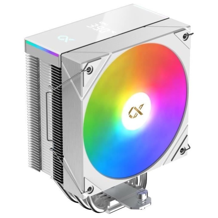 Ventirad CPU - XIGMATEK AK4 Digital Arctic - AMD AM5/AM4 - Ventilateur 1x 120 mm ARGB - Blanc Ventirad CPU - XIGMATEK AK4 Digital Arctic - AMD AM5/AM4 - Ventilateur 1x 120 mm ARGB - Blanc