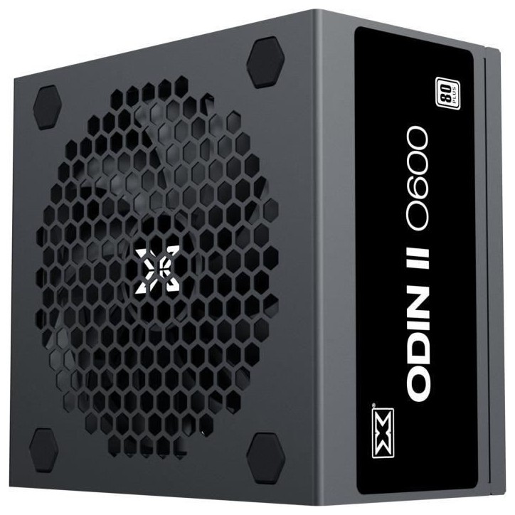 Alimentation PC - XIGMATEK - Odin II O600 - 600W - 80Plus - Non modulaire - Ventilateur 120mm - Noir