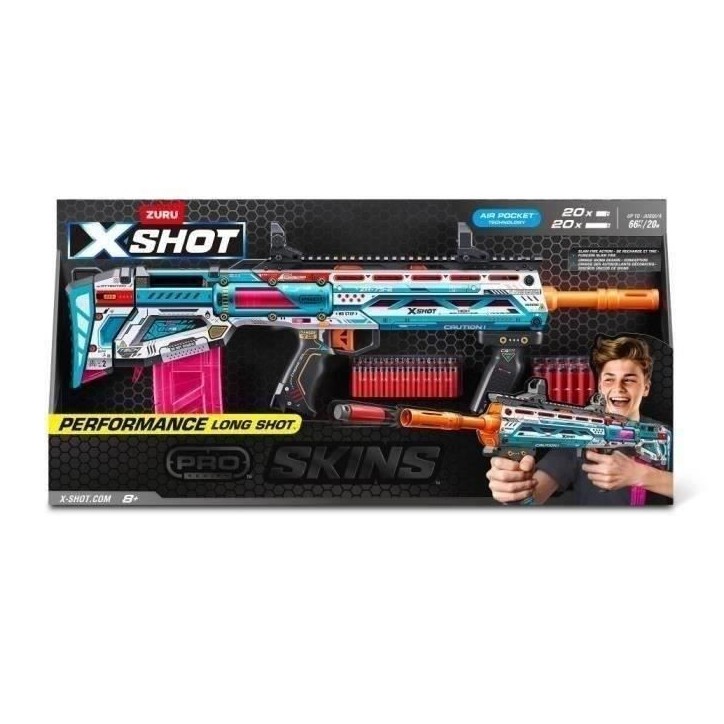 Lance-projectiles - XSHOT - Pro Long Shot - Portée longue distance - Précision améliorée - Design pro Lance-projectiles - XSHOT - Pro Long Shot - Portée longue distance - Précision améliorée - Design pro