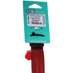 Collier pour chien - AIME - Basic cuir - Cuir vache / agneau - Taille