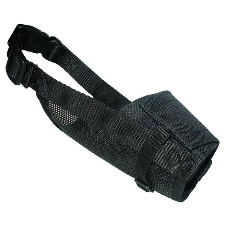 YAGO Museliere en Nylon Noir pour Grand Chien, Partie Museau avec Filet Respirant et Réglable YAGO Museliere en Nylon Noir pour Grand Chien, Partie Museau avec Filet Respirant et Réglable