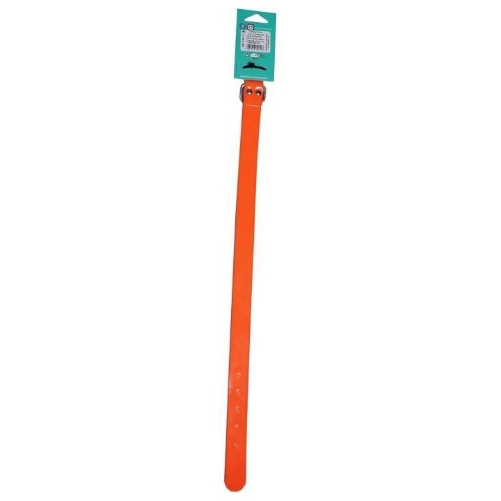 Collier pour chien - AIME - Fluo Hunt - Taille M 52-57 cm - PVC Orange fluo