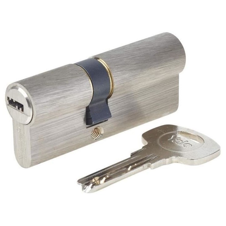 Cylindre de Serrure - YALE - YC1000+ - Débrayable - 30x40 mm - 6 Goupilles - 4 Clés réversibles - Nickelé Cylindre de Serrure - YALE - YC1000+ - Débrayable - 30x40 mm - 6 Goupilles - 4 Clés réversibles - Nickelé