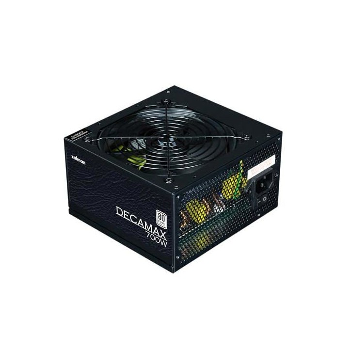 Alimentation PC - ZALMAN - DecaMax 700W - 80Plus - Non modulaire - Ventilateur 120mm - Noir