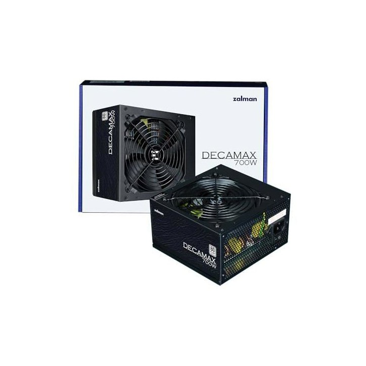 Alimentation PC - ZALMAN - DecaMax 700W - 80Plus - Non modulaire - Ventilateur 120mm - Noir