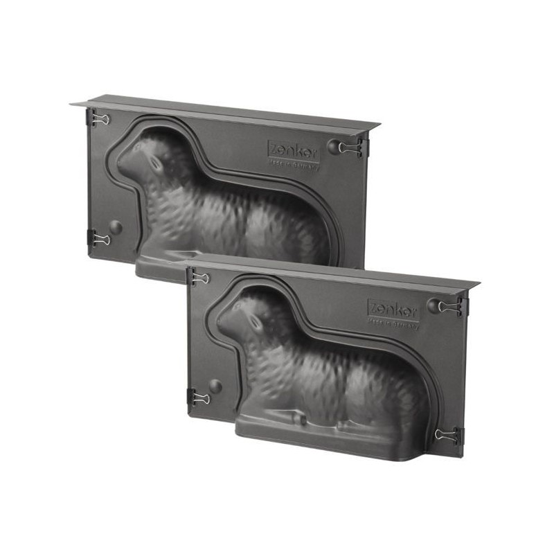 Lot de 2 moules a gâteaux 3D - ZENKER - Special Season - Forme d'agne Lot de 2 moules a gâteaux 3D - ZENKER - Special Season - Forme d'agne