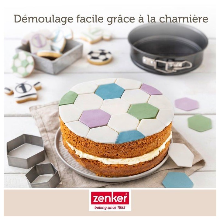 Lot de 2 mini moules a manqué a charniere - ZENKER - Special Mini - 12 et 16 cm