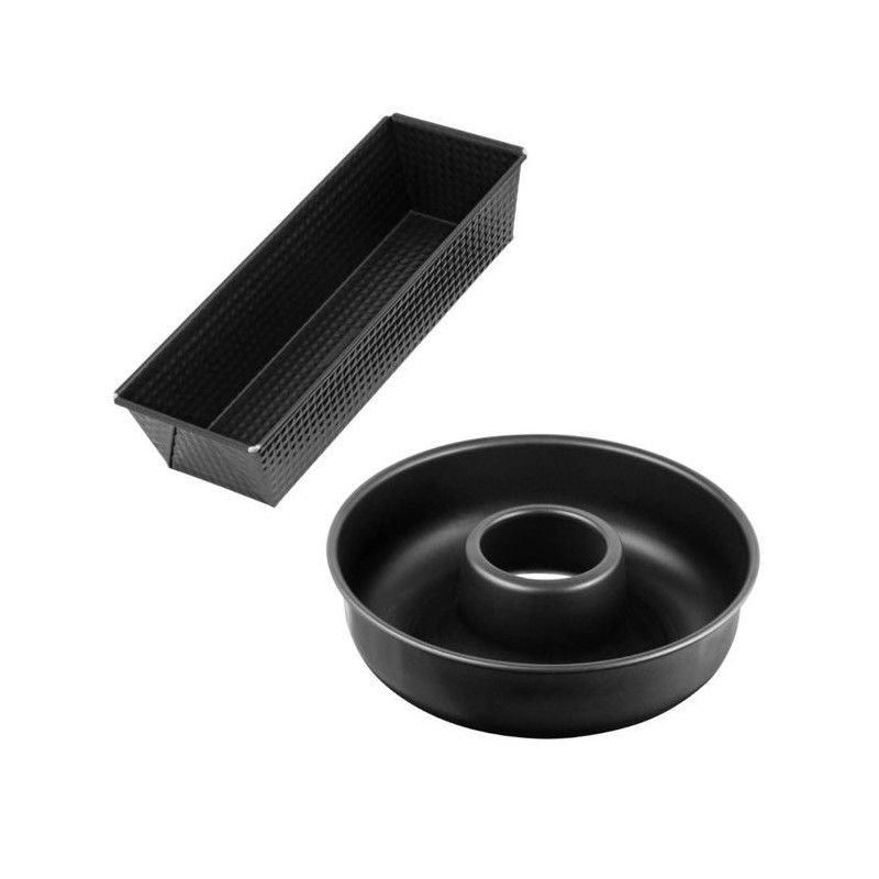 Set de moule a cakes et moule a savarins - ZENKER - Black Metallic - 3 Set de moule a cakes et moule a savarins - ZENKER - Black Metallic - 3