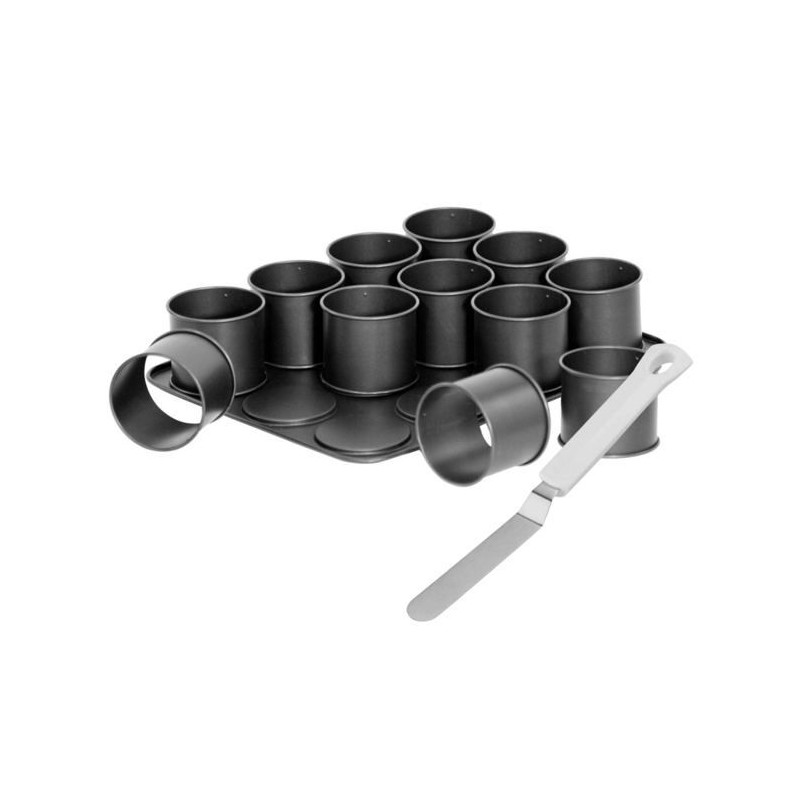 Plaque a pâtisserie mini gâteaux et spatule a glacer - ZENKER - Blac Plaque a pâtisserie mini gâteaux et spatule a glacer - ZENKER - Blac