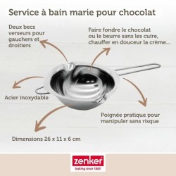 Service a bain marie et pince a friture pour beignets - ZENKER - Smart