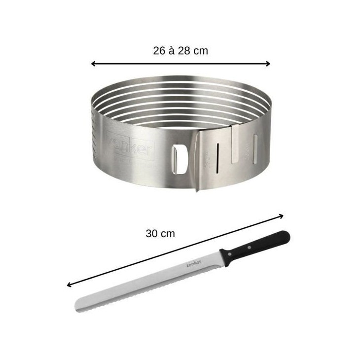 Ensemble de 2 ustensiles de pâtisserie - ZENKER- Pour layer cakes