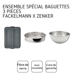 Ensemble 3 ustensiles spécial baguette - ZENKER