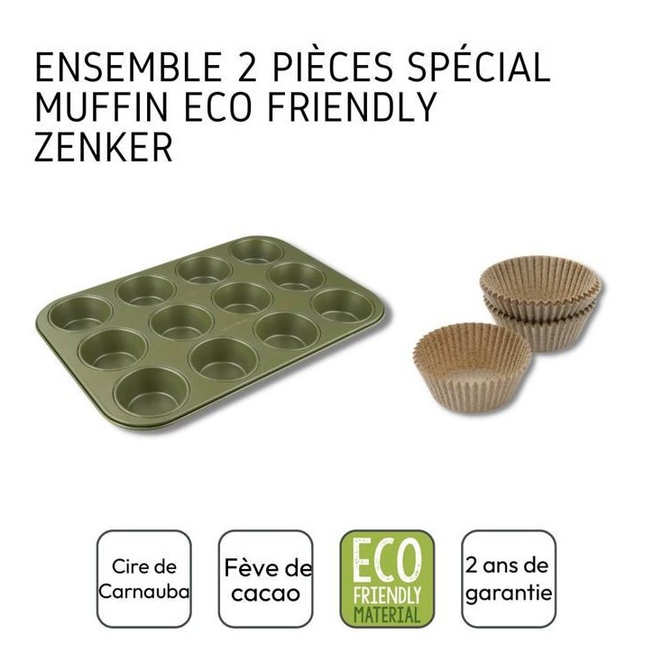 Ensemble 2 pieces spécial muffins - ZENKER - Green Vision Ensemble 2 pieces spécial muffins - ZENKER - Green Vision