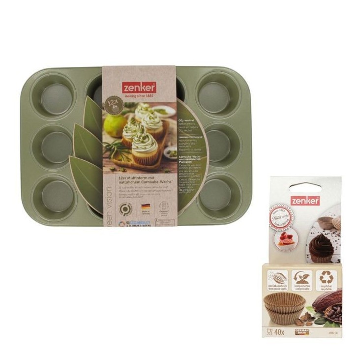 Ensemble 2 pieces spécial muffins - ZENKER - Green Vision Ensemble 2 pieces spécial muffins - ZENKER - Green Vision