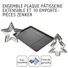 Ensemble avec plaque a pâtisserie extensible et 10 emporte-pieces - Z