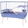 ZOLUX Cage grillagée lapin et rongeur sur pieds 2 étages - L. 99 x l ZOLUX Cage grillagée lapin et rongeur sur pieds 2 étages - L. 99 x l