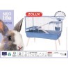 ZOLUX Cage grillagée lapin et rongeur sur pieds 2 étages - L. 99 x l ZOLUX Cage grillagée lapin et rongeur sur pieds 2 étages - L. 99 x l