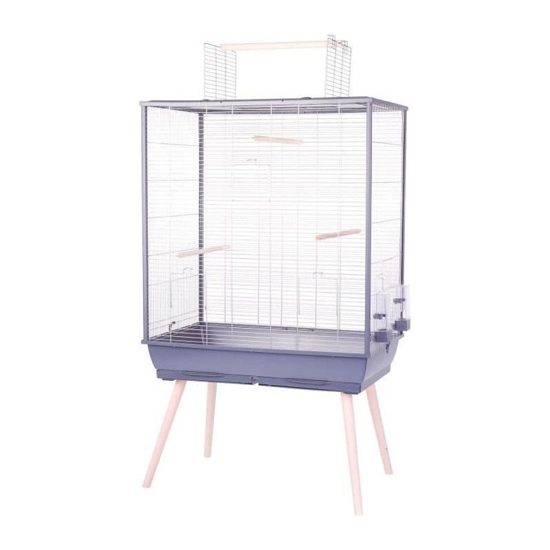 ZOLUX Cage grillagée surélevée pour oiseau - Pour perruche, calopsi ZOLUX Cage grillagée surélevée pour oiseau - Pour perruche, calopsi