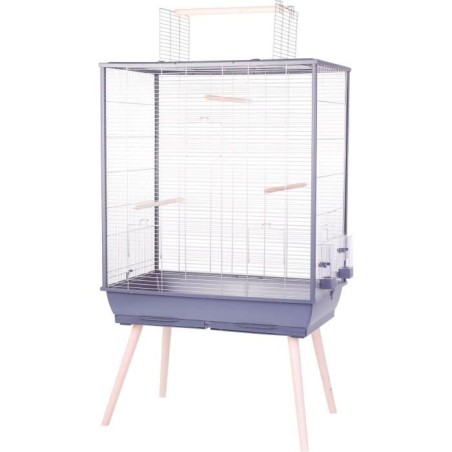 ZOLUX Cage grillagée surélevée pour oiseau - Pour perruche, calopsi