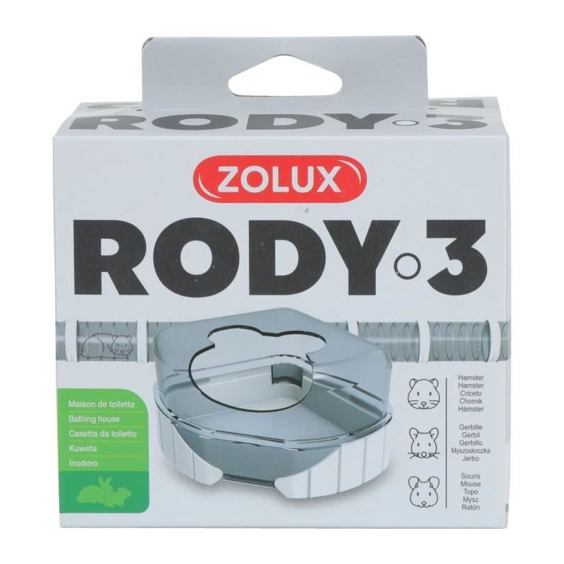 Maison de toilette pour cages Rody3 - ZOLUX - Rodylounge - Pour petits Maison de toilette pour cages Rody3 - ZOLUX - Rodylounge - Pour petits