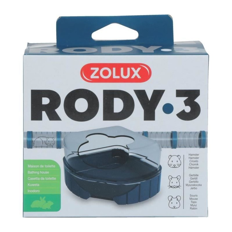 Maison de toilette pour cages Rody3 - ZOLUX - Rodylounge - Pour petits Maison de toilette pour cages Rody3 - ZOLUX - Rodylounge - Pour petits