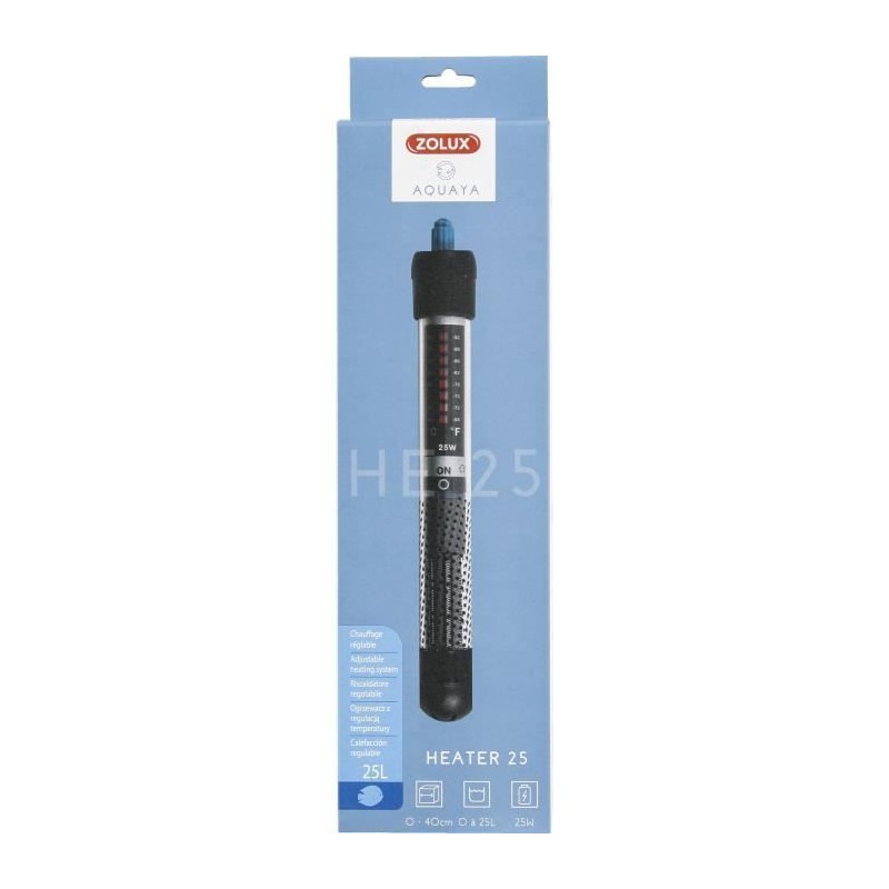 Chauffage d'aquarium - ZOLUX - Heater 25 - 25 W - Longueur 23 cm - Pou Chauffage d'aquarium - ZOLUX - Heater 25 - 25 W - Longueur 23 cm - Pou