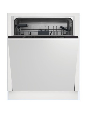 Lave vaisselle tout intégrable BEKO BDIN164E1 - 14 couverts - L60cm - 46dB - Blanc