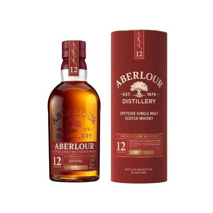 Aberlour - 12 ans - Whisky Ecossais Single Malt avec étui - 40,0% Vol. - 70cl- sans etui