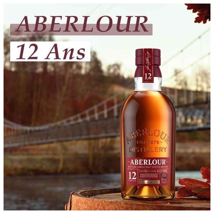 Aberlour - 12 ans - Whisky Ecossais Single Malt avec étui - 40,0% Vol. - 70cl- sans etui