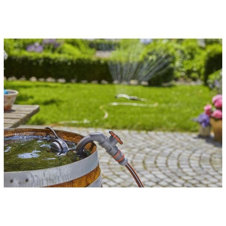 GARDENA Pompe collecteur d'eau de pluie 4000/1 – 400W – Débit max 4000l/h & pression max 1.3bar – Extension garantie 5 an