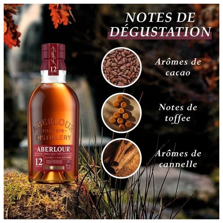 Aberlour - 12 ans - Whisky Ecossais Single Malt avec étui - 40,0% Vol. - 70cl- sans etui