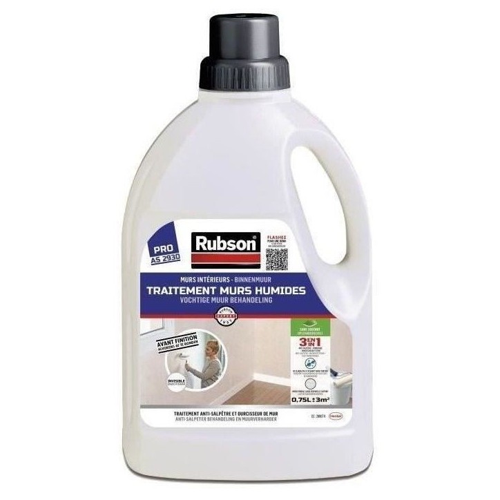 RUBSON Traitement Murs Humides Interieurs Incolore 0.75l RUBSON Traitement Murs Humides Interieurs Incolore 0.75l