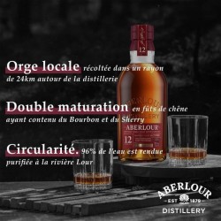 Aberlour - 12 ans - Whisky Ecossais Single Malt avec étui - 40,0% Vol