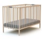 Lit bébé pliant - 60 x 120 cm - WEBABY - FLEX - Hetre brut