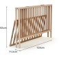 Lit bébé pliant - 60 x 120 cm - WEBABY - FLEX - Hetre brut