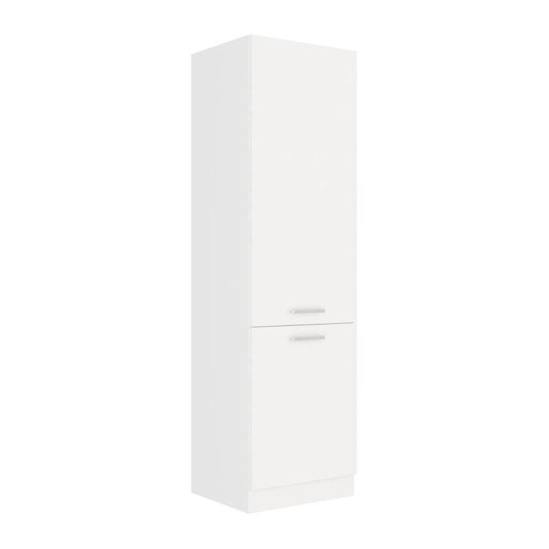ATLAS Colonne de cuisine 2 portes - L 60 x P 58 x H 210 cm - Décor bl ATLAS Colonne de cuisine 2 portes - L 60 x P 58 x H 210 cm - Décor bl