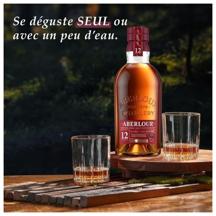 Aberlour - 12 ans - Whisky Ecossais Single Malt avec étui - 40,0% Vol. - 70cl- sans etui